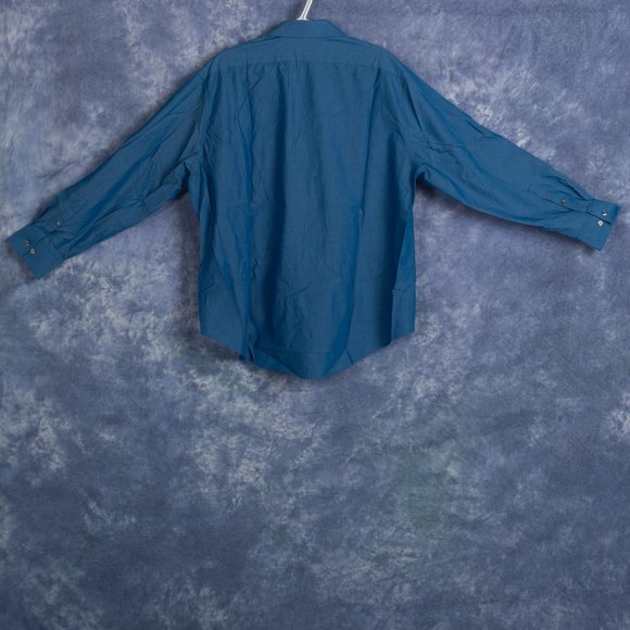 Calvin Klein Men's Long Sleeve Blue Shirt Sz XL - Picture 2 of 3